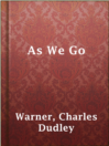 Imagen de portada para As We Go